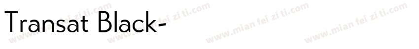 Transat Black字体转换